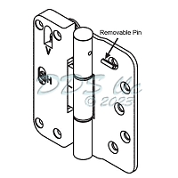 Truth Adjustable Door Hinge RH Antique Brass 56-147ABRH