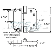 Windsor - Superior Adjustable Set Hinge 56-224PB 1