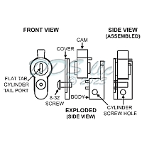 Euro to American Cylinder Adapter 56-344 1
