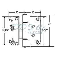 Amesbury Truth Adjustable Door Hinge 56-440STW-NRP 1