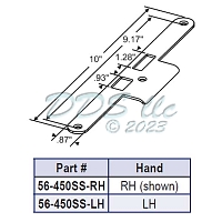 Latch-Deadbolt Strike 56-450ss-LH 1