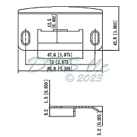 Tongue Strike Plate 56-652bnk 1