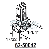 Silverline Window Pivot Lock Shoe T lock 62-50042 1
