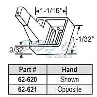 Window Tilt Stud RH 62-621 1