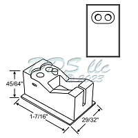 Silverline Window Balance Stop 62-708W 1