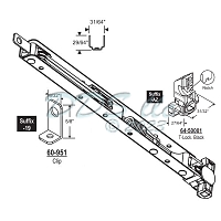 64-841 Series Ribbed Inverted Balance 64-841-26D-19AZ
