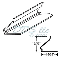 Snap In Vinyl Glazing Bead 65-364W