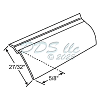 Snap In Vinyl Glazing Bead 65-456AD