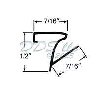 Binnings Window Vinyl Glazing Bead 65-71W 2