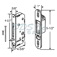 Andersen 2 Panel Mortise Lock & Keeper 750-2562123