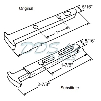 85 Series PGT Window Pivot Bar 85-1016 1