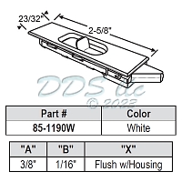 Silverline Snap-in Window Tilt Latch 85-1190W 1