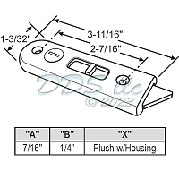 PGT Window Tilt Latch LH 85-6004LHW 1