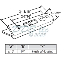 PGT Window Tilt Latch RH 85-6004RHW 1