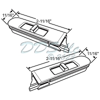 PGT Window Tilt Latch Set 85-6005LHW*RHW 1