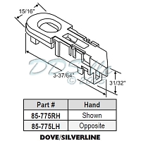 Silverline Window Tilt Latch Set 85-775WA 1