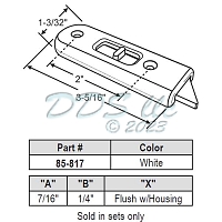 Vinylum Window Tilt Latch Set 85-817 1