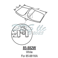 Window Tilt Latch Slide Button 85-882W 1