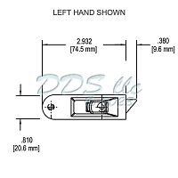Truth Snap-in Window Tilt Latch LH 85-920-3L 1