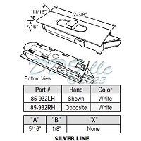 Silverline Snap-in Window Tilt Latch RH 85-932RH 1