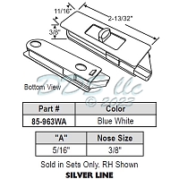 Silverline Snap in Window Tilt Latch 85-963WA 1