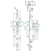 Hoppe HLS9350 Balcony Door Mortise Lock 11585742
