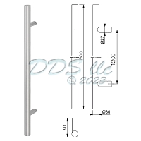 Hoppe E5011 Stainless Steel Door Pull Handle 2011029