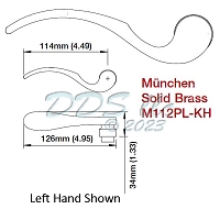 Hoppe Munchen Handle Only M112PL-KH Left Hand 2237319 2