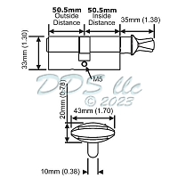 Hoppe Full Key Cylinder 11677144 1