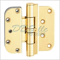 Hoppe Polished Brass Adjustable Door Guide Hinge 2664601