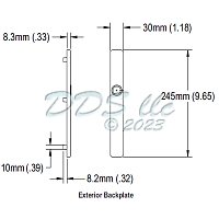 Hoppe 2246 Inactive Exterior Handle Backplate 3811589