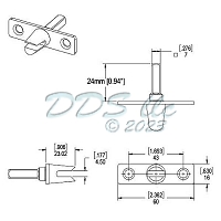 Hoppe Casement Connector 850-3849085 1
