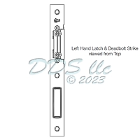 Hoppe Key Operated Latch and Deadbolt Strike Plate LH 40005847 1