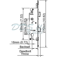 Hoppe Single Point Mortise Lock 11517499 1
