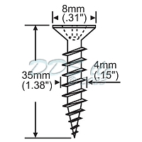 Hoppe Installation Screws 8785695 1