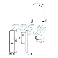 GU Lift and Slide Handle Inside 854-10153 2