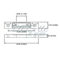 GU Shootbolt Strike Plate 854-10207