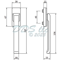 GU Tilt and Turn Dirigent Handle 854-10442