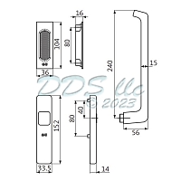 GU Lift and Slide Handle 854-15011 2