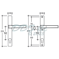GU Monobloc Dirigent Handle Set 854-16166 1