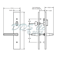 GU Roma Active Door Handle Set 854-16928 2
