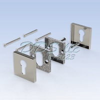 G-U Euro Profile Cylinder Square Rosette Black 854-16930 1