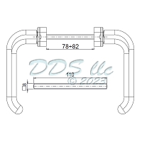 Giesse Balcony Door Handle White 856-10079W 1