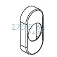 Giesse Handle Cover Plate Silver 856-10096SV 1