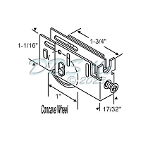 Capitol Sliding Patio Door Roller 9-333 1