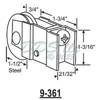 Patio Door Roller 9-361 2