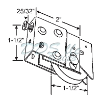 Binnings Pan-Am Patio Door Roller 9-366spb 2