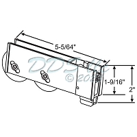 Tandem Patio Door Roller 9-378 2