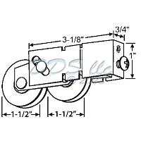 Tandem Patio Door Roller 9-405-1.5