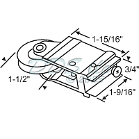 PGT Patio Door Roller 9-406SS 1